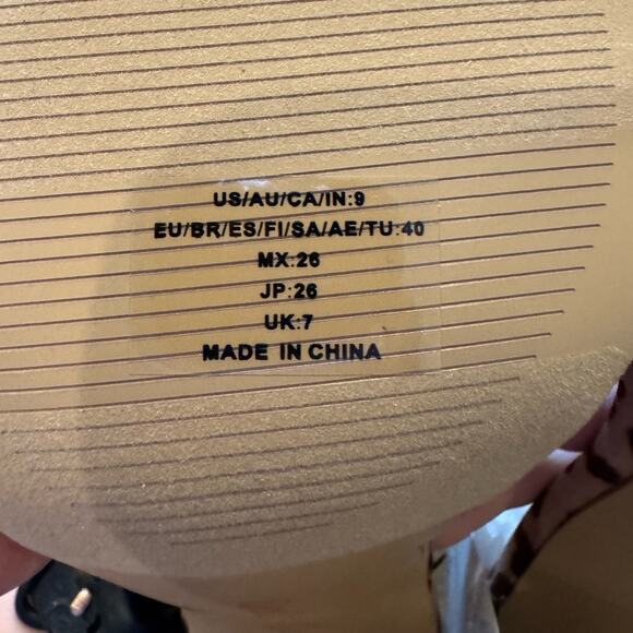 The Drop Rebecca Leopard Print Block Heel Sandals Women’s Size 9 New w/ Box - Picture 5 of 7